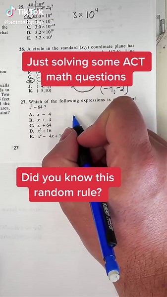 Solving an ACT math practice problem #learnontiktok #ACTprep #SATprep #SAT #actmathprep #Math