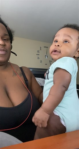 When you work from home and your kid is cooler than ice lol. I love this little man. #viral #fyp #follow #babies #wfh