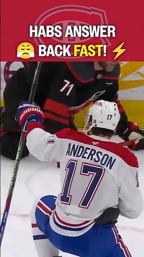 Habs answer FAST! TIE GAME! 🫨