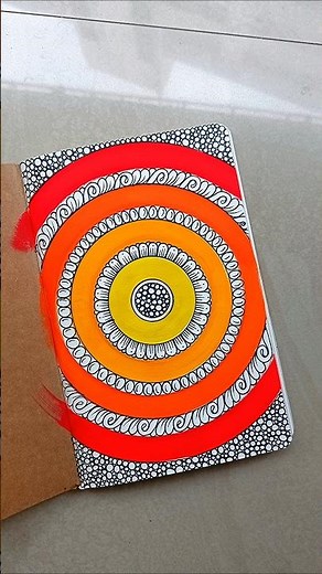 Draw an easy and simple mandala with me 🌈✍️✨ #art #shortsvideo #pastel #colors #mandala #drawing