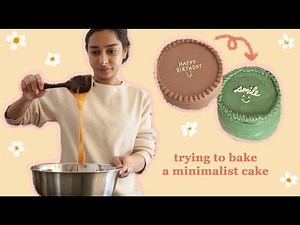 trying to make a pinterest minimalist cake