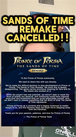 Sands Of Time Remake Cancelled & Ubisoft Takes Another L #totallytubularjonathan