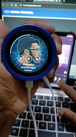 WIP ESP32 Bluetooth music player with knob #a2dp #avrcp #lvgl #musicplayer