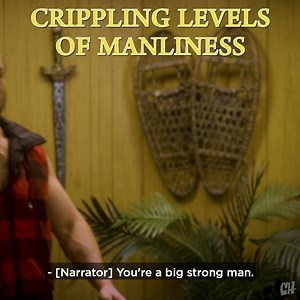 If you want to be a real MAN'S MAN, you better shut down all your feelings! Live your life terrified of showing any weakness! Clench your jaw literally your entire life! | CollegeHumor