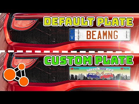 How To Use Custom license Plate For All Cars | Beamng.drive