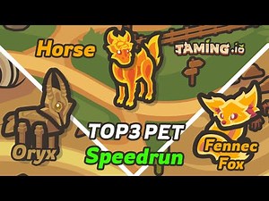Taming.io TOP3 Pet Speedrun Level Fastest - Double