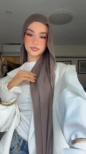 Hijab tutorial 🤍❄️ . . . . . #hijab #tutorial #style | Hijabmode