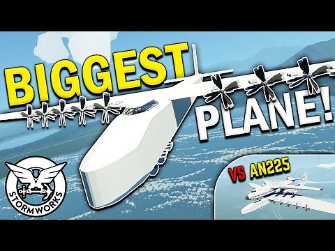 We Built The BIGGEST PLANE In Stormworks Build and Rescue, ITS HUGE!