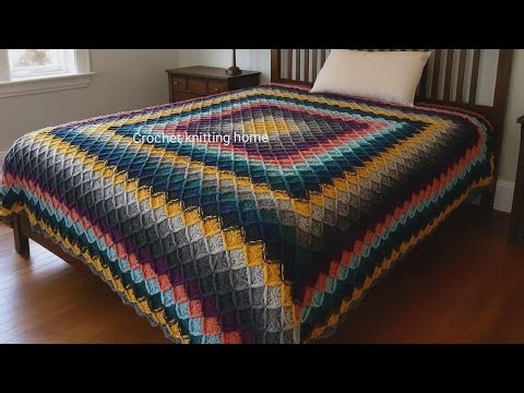 Beautiful Crochet Square for Blankets crochet pattern Easy for beginners#crocheting #crochetpattern