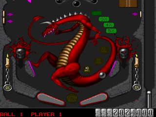 Silverball game at DOSGames.com