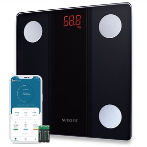 NUTRI FIT Smart Scale for Body Weight Digital Bathroom Scales with Bluetooth