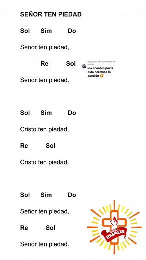 Letra y Acordes del Canto "Señor Ten Piedad" de Jeséd