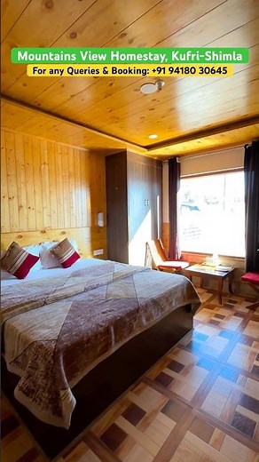 Room tour of this hidden Mountain View Homestay Kufri | Fagu Himachal Pradesh | Homestay in kufri