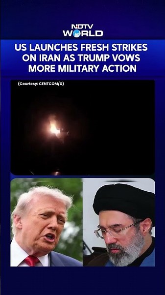 US Carries Out "Self-Defence Strikes" Against Iran In Latest Escalation Of Tensions