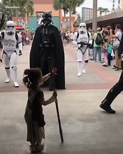This little girl got to meet her Star Wars idols, and even got a hug from Chewie 😍 | The Hook