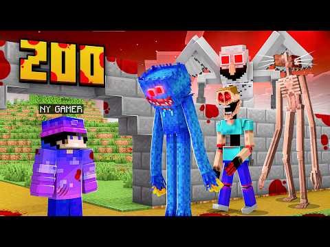 I Made a Zoo with Famous Scary Mobs in Minecraft..