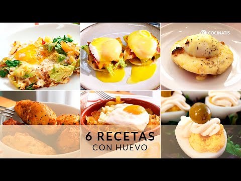 6 recetas con HUEVO 🥚​ Fáciles, sencillas y deliciosas ​👌​👨🏻‍🍳 ​Perfectas para cenas 🍽️​ Cocinatis