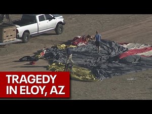Scene of deadly hot air balloon crash in Eloy, Arizona