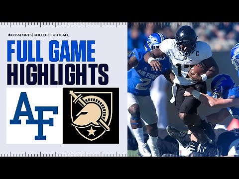 No. 21 Army vs Air Force: FULL GAME HIGHLIGHTS | Big Ten on CBS