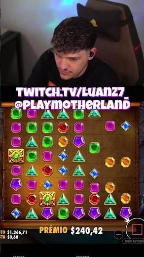 LuanZ7 Wins BIG on the Gems Bonanza Slots