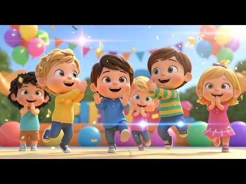 Clap Clap Happy Song | Kids Nursery Rhymes | Action Dance & Fun Movement for Toddlers & Preschool