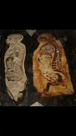 HorrorRoom on Instagram: "This sagittal cut of two human bodies makes the contrast impossible to ignore. On the left: a lean body, minimal subcutaneous fat, and barely any visceral fat surrounding the organs. On the right: an obese body, with fat layered beneath the skin and densely packed around the liver, intestines, and other vital organs. The most striking difference is shown in bio link"