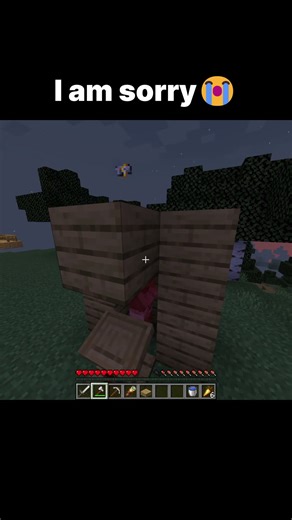I am sorry ... 😭😭😭 #minecraft #shorts