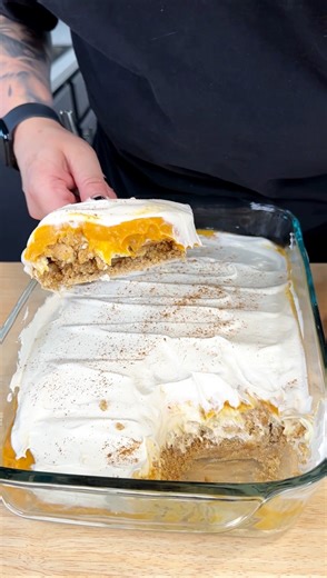 4.8K views · 84 reactions | The best Fall no bake I make a layered pumpkin dessert | Jen L | Facebook