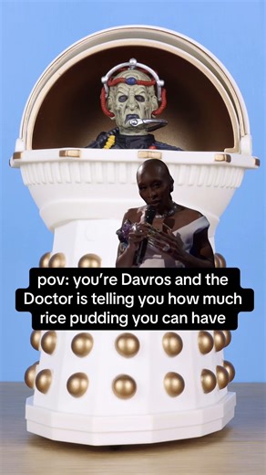 My rice pudding is UN-LI-MI-TED! #doctorwho #drwho #davros