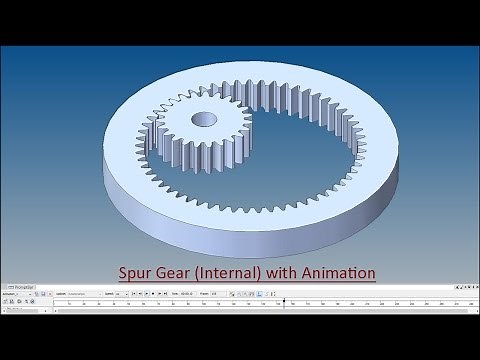 Spur Gear (Internal) with Animation (Solid Edge Tutorial)