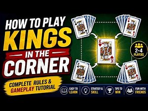 How to play Kings in the corner | kings in the corner rules | Kings corner card game