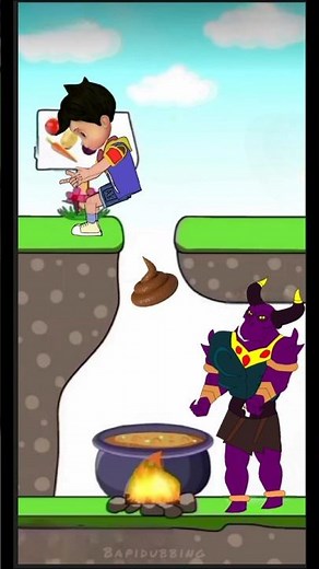vir the robot boy | vir ne raksh ke khane mein kar diya potty | #vir #shorts #cartoon