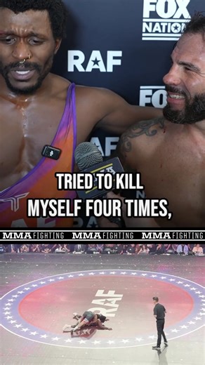 An emotional Mugzy fights back tears after his emotional win over Clay Guida at RAF 06 | MMA Fighting