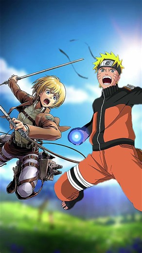 Naruto uzumaki vs Armin arlet 💀🥵#aot