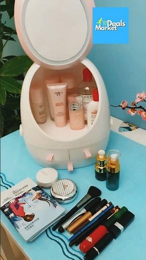 Messy Makeup? Try This Cosmetic Organizer Box! 💄✨ Must-Have for Every Dresser