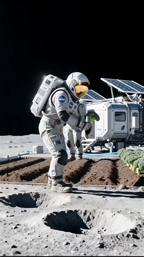 Touropia on Instagram: "Watch NASA’s team grow broccoli on the Moon like Earth farms! Realistic lunar farming with astronauts, tractors, and futuristic tools. Hyper-real textures, craters, and sunlight shadows make it feel alive! 🥦 #america #kanaya #Nigeria #Africa #MoonFarming NASA BroccoliFarm LunarLife SpaceExploration Astronauts RealisticVideo ViralVideo FarmingOnMoon SciFiRealistic SpaceTechnology EpicVisuals"
