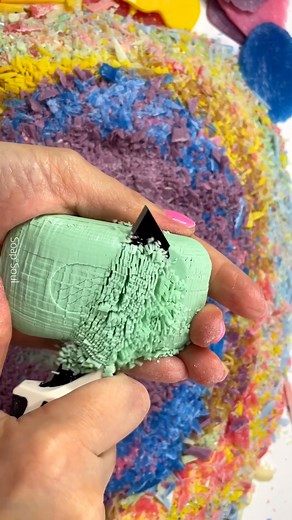 60K views · 814 reactions | Soap cubes. Asmr soap cutting. Satisfying video | Soap cutting asmr | Facebook