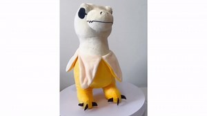 Banana Dinosaur Plush, Bananasaurus Rex Stuffed Animal CuteT-Rex Pillow Funny weirdFruit Plushie The for Dinosaur Lovers Figures Birthday for Kids Girls and Boys 10inch