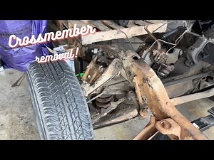 Removing 72 C10 ENGINE CROSSMEMBER THE EASY WAY