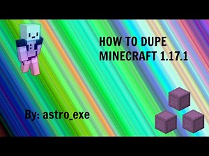 How To Button Dupe Minecraft 1.17.1 (NEW) (1.17.1) ANY ITEM!