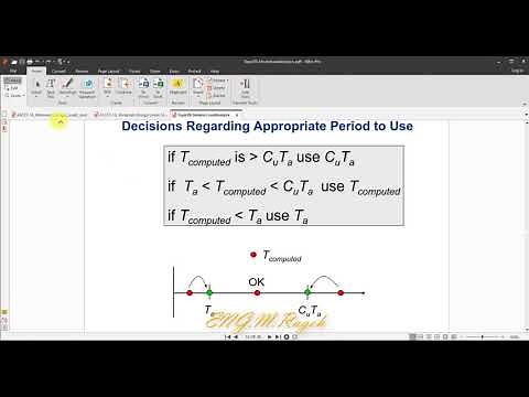 time period calculated manually VS etabs