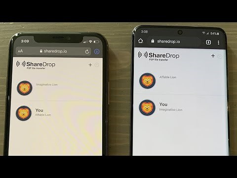 How to AirDrop Between iPhone and Android!