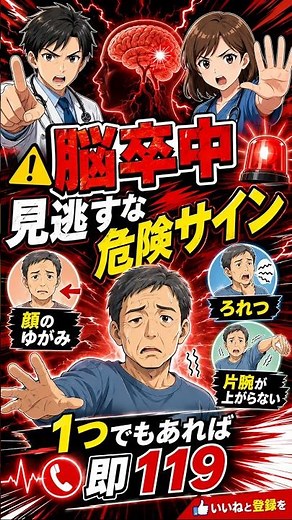 【1分1秒を争う】その症状、脳卒中かも？😱 命を守る「FAST法」と緊急対応のすべて