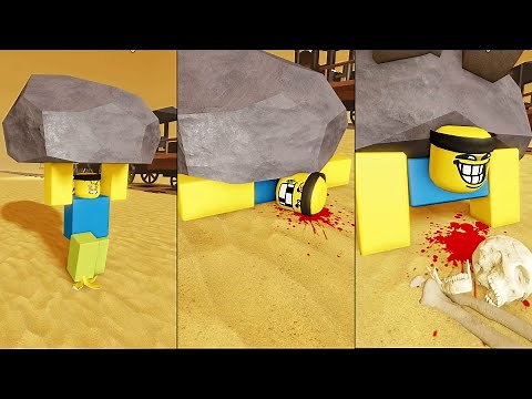Roblox When Noob Carries a Rock PT5 - Roblox Dead Rails | Roblox Funniest Compilation