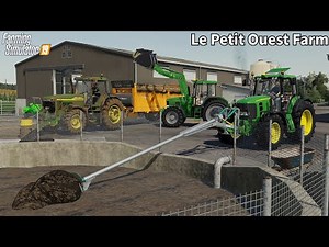 Spreading Manure & Slurry, Feeding Animals │Le Petit Ouest│FS 19│Timelapse#17