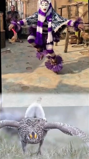 The African Mask Dance Inspired by a Bird 🐦 #shorts