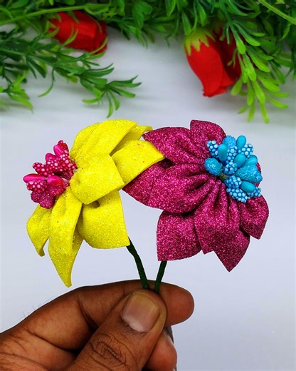 8.5K views · 180 reactions | In this detailed DIY craft tutorial, we'll guide you through the process of making lifelike foam flowers that will amaze everyone. Learn the secrets to shaping, coloring (if applicable), and assembling your blooms for a truly artistic touch. | Craftsome | Facebook