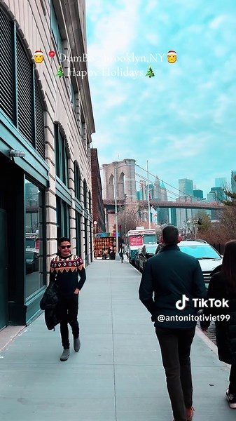 Ngày Lập Đông#NewYork #BrooklyBridge #Dumbo #fyp #❤️🎄⛄️🧣🎅🏻❄️⛸🛷✨🍪☃️🌨🦌