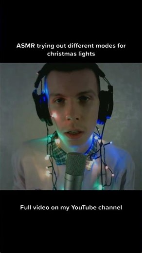 ASMR trying out different modes for christmas lights #asmr #sleep #triggers #relax #reverb