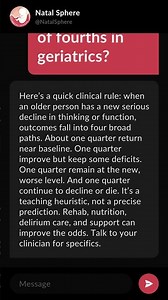 What is the rule of fourths in geriatrics?